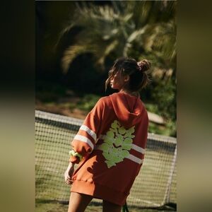 FREE PEOPLE AT MY BEST CHENILLE LOGO HOODIE